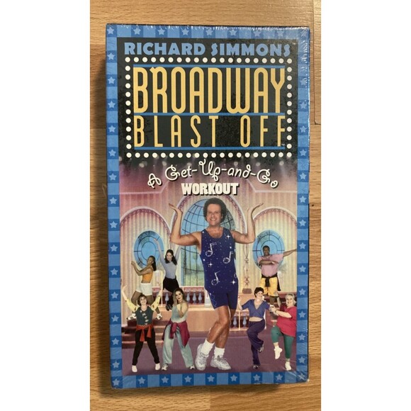 Richard Simmons - Broadway Blast Off (VHS Tape) NEW • Workout, Good Times Video - Picture 1 of 2